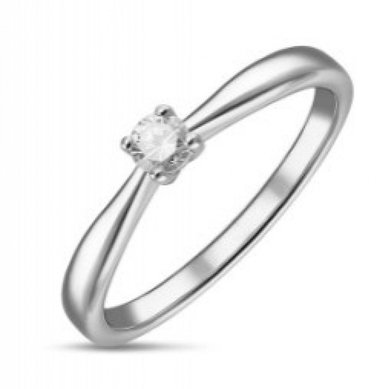 Помолвочное кольцо R01-SOL60-010-G2-М12368 - Ювелирный бренд Московский ювелирный завод