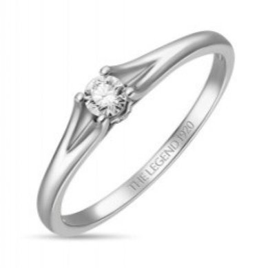 Помолвочное кольцо R01-SL06-015-G2-М12382 - Ювелирный бренд Московский ювелирный завод