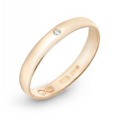 Обручальное кольцо R01-WED-00026-М12387 - Ювелирный бренд Московский ювелирный завод