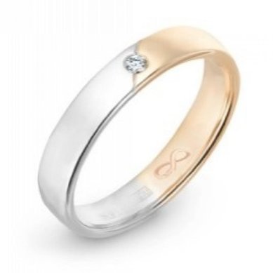 Обручальное кольцо R01-WED-00016-М12396 - Ювелирный бренд Московский ювелирный завод